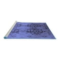 thumbnail image 2 of Ahgly Company Machine Washable Indoor Rectangle Oriental Blue Industrial Area Rugs, 5' x 8', 2 of 4