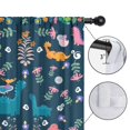 thumbnail image 4 of Blackout Kids Curtains,Colorful Dinosaurs Flowers Border Pattern Childrens Insulated Curtains Set Of 2,Bedroom Essentials,Toddler Room Decor 42"x54", 4 of 5