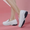 thumbnail image 4 of Ruiatoo Women's Healthcare Nursing Shoes LightweightComfortable Air-Cushion Nurse Shoe Footwear Restaurant Loafer Waterproof Work Shoes (8069,White 38), 4 of 5