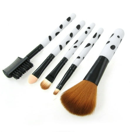 Pure Kabuki Brush - Unique Bargains 5 Pcs Fashionable Makeup Brush Set Foundation Brush Kabuki Blush Brushes Eyeshadow Eyeliner Brushes