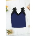 thumbnail image 4 of POGLIP Women's Blue One More Night Lace Cami Tank, 4 of 6