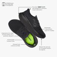 thumbnail image 4 of Zapato de recuperación OOFOS oOmy Stride negro para mujer talla 9.5, 4 of 7