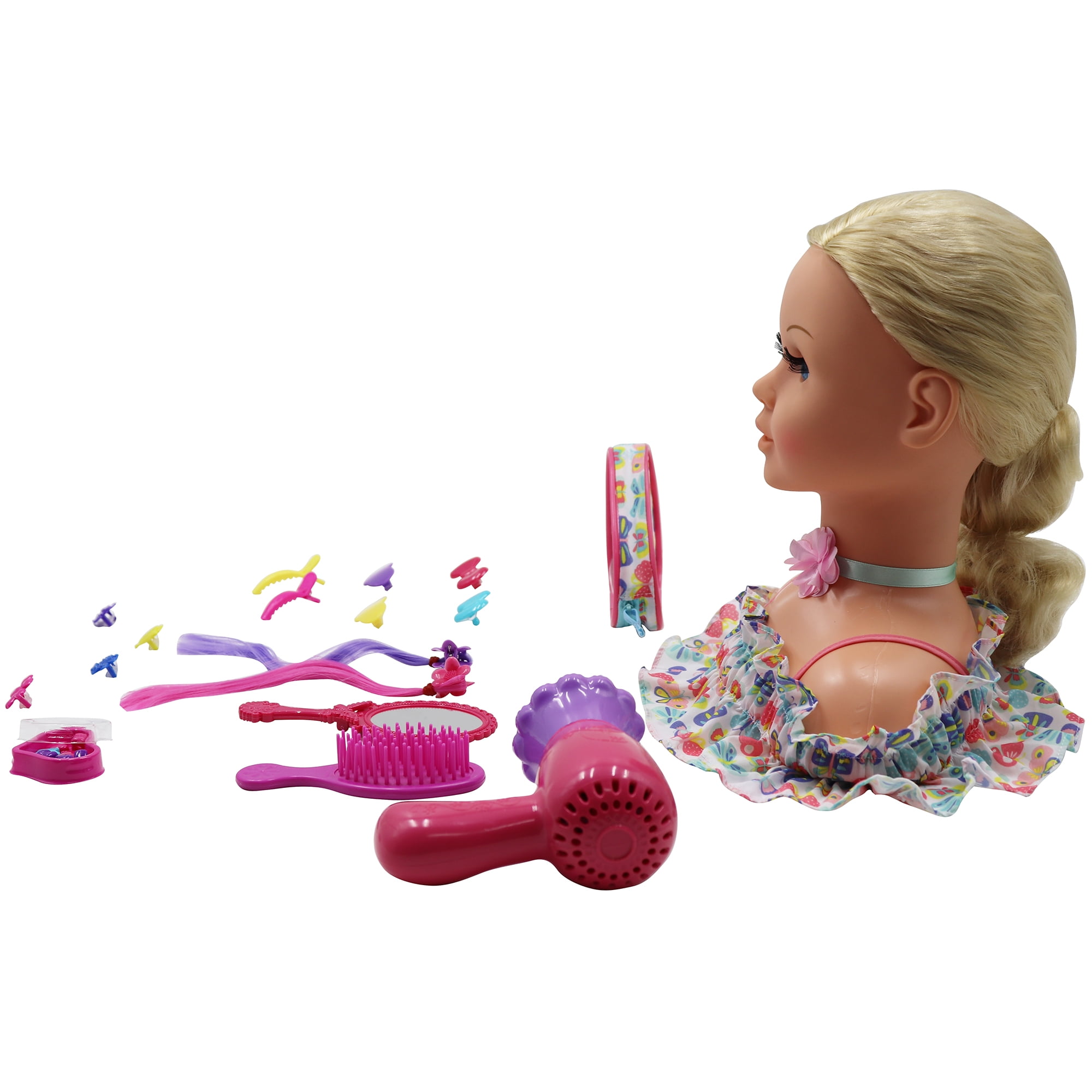  Hapgo Girls Beauty Salon Set, Doll Head Hair Stylist