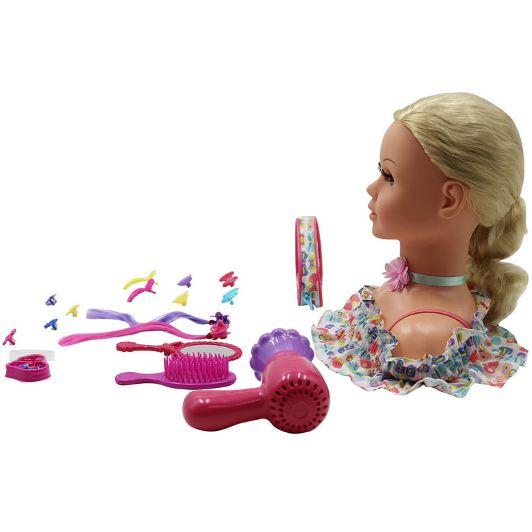 Dream Collection Hair Styling Set - Doll Head Hair & Makeup Playset - Gi-Go  Dolls, Playset, Kids 3+ 