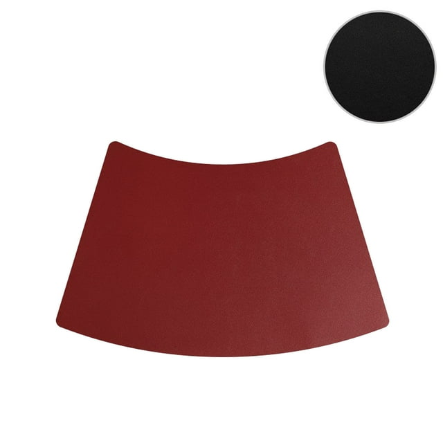 Home and Kitchen Stylish Insulating Pads Fan-shaped Insulating Pads Table Mats Round Table Cutlery Scalloped Table Decorations Leather Waterproofing And Oilproof Table Mat Kitchen Accessories