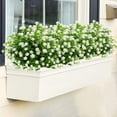 thumbnail image 2 of 10 Bundles Artificial Fake Flowers, Faux Outdoor Plastic Plants UV Resistant Shrubs Outside Indoor Decorations, 2 of 6