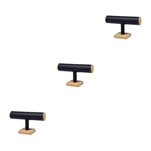 Guardoinrt Wood Watch Rack Hard Display Designed For Storage And Display Of Watches Durability Holder Display Black 3Set