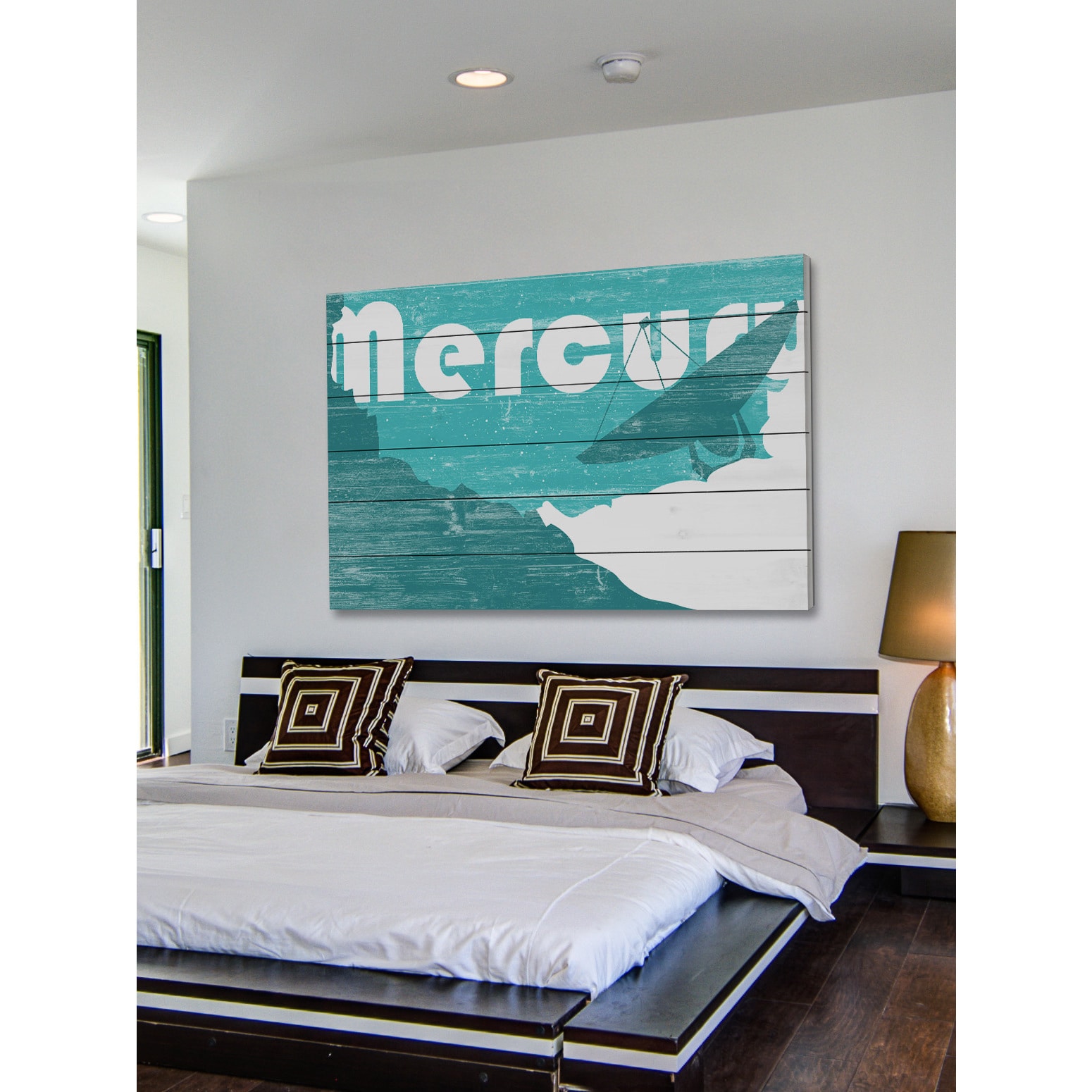 Marmont Hill - "Mercury" Painting Print on White Wood