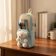 thumbnail image 4 of predolo Estuche con Oso de Peluche Gran Capacidad Lapicera con Muñeco de Oso Tierno Al Tacto Material Escolar para Niñas, Estudiantes, Escuela, 4 of 9