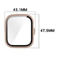 thumbnail image 5 of CIYISON Full Coverage Not Fingerprints PC Bumpers Case with Clear Tempered Glass Impact Resistant Thin Shell for Watch Fit4, 5 of 8
