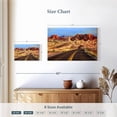 thumbnail image 4 of Elephant Stock Highway In Valley Of Fire Wall Art - Horizontal Canvas Wall Art - Living Room Wall Decor - Transportation Canvas - Brown And Blue Decor - 24" x 16", 4 of 8