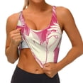 thumbnail image 3 of Fotbe Ace Of Diamonds Lady Sujetador Deportivo Largo sin Aros para Mujer con Almohadillas y Soporte Medio, Transpirable y Absorbente, Camiseta Tipo Chaleco o Tank Top-Large, 3 of 8