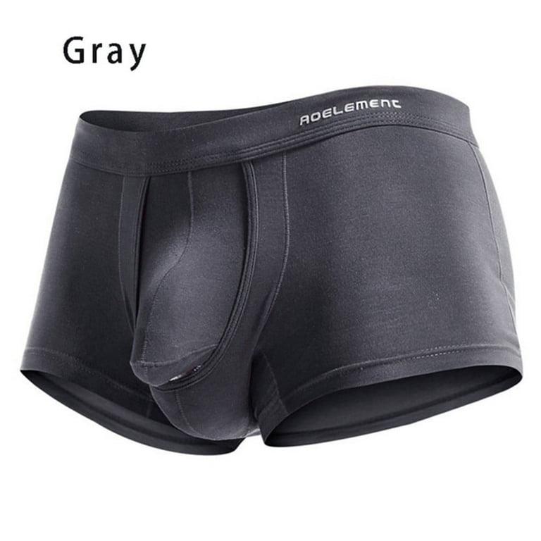 Lopecy-Sta Men’s Breathe Underwear Bullet Separation Scrotum Physiological  Underpants Mens Underwear Deals Clearance Mens Boxer Briefs Gray - XXXL