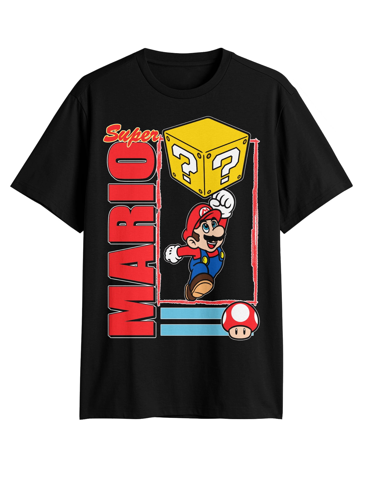 Super Mario Bros. Boys' Graphic Tee with Short Sleeves, Mario Jump, Sizes 4-18