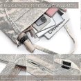 thumbnail image 4 of 2026 Corduroy Tote Bag With Zipper Waterproof Cord Tote Bag For Women With Pockets Compartments Large Capacity Shoulder Bags Handbags For School Work, 4 of 5