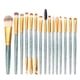 thumbnail image 2 of Juego de brochas de maquillaje profesional de 15 piezas, de herramientas de brochas cosméticas de maquillaje, azul Yuyangstore Pinceles de maquillaje, 2 of 7