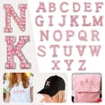thumbnail image 2 of Hearth & Gear Letter Patch Set Of Pearl Rhinestone Shiny Pearl Letter Patch Clothes Applique Imitation Pearl Letter Patch (Colorful) DIY Letter Sticker A Stickers Thick Decal Science Stickers for, 2 of 7