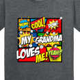 thumbnail image 4 of Inktastic My Grandma Loves Me Youth T-Shirt, 4 of 5