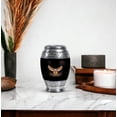 thumbnail image 5 of Owl Little Funeral Urns For Male, Memorial Cremation Urn For Ashes For Women And Man, Flowers Small Urn For Mom And Dad, Black Decorative Urns For Human Ashes For Adults 3 Inch, 5 of 7