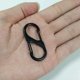 thumbnail image 4 of 20 Piezas: Clips de Mosquetón Negros en Forma de Mini S Mosquetones de Aleación de Aluminio 8 Formas Hebilla Doble Duradera, Liviana e Impermeable, para el Hogar, Senderismo al Aire Libre, Pesca, Camping, Viajes, Etc. Sincero Electrónica, 4 of 5