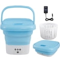thumbnail image 2 of Mini Portable Washing Machine Foldable Lightweight Washing Machine Touch Screen and Timer Reusable Baby Clothes Underwear, 2 of 10