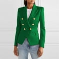 thumbnail image 4 of Breezora Women's Casual Button Down Blazer Jacket Lightweight Spring Autumn Short Coat Lounge Suit S Size Green, 4 of 9