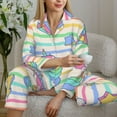 thumbnail image 6 of Fotbe Cute Unicorn Pattern Long Sleeve Pajama Set for Women,Sleepwear Set,2-piece Loungewear Set,Soft PJs Comfy Nightwear with Pockets -X-Large, 6 of 7