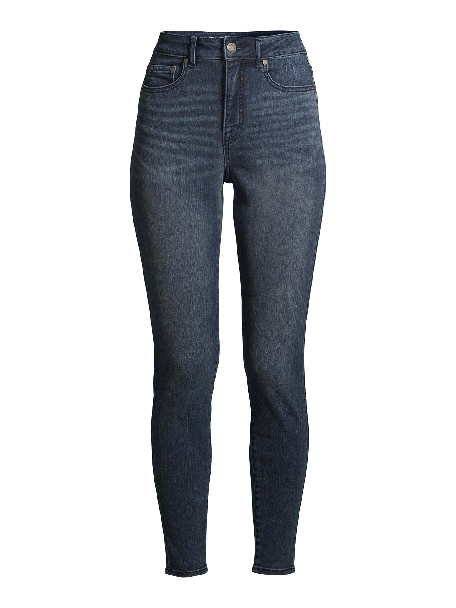 Time and Tru Women's High Rise Skinny Jeans