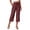 16#Red, variant on Women's Wide Leg Baggy Cropped Jeans with Elastic Waist Pull On Lightweight Fit Capri Pants with Pockets