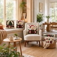 thumbnail image 6 of 2026 Christmas Indoor Home Decor 4 Pack Christmas Decorative Throw Pillow Covers Stereo Embossed Holiday Cushion Slipcovers Pillow Cases With Hidden Zipper For Sofa, 6 of 7