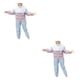 thumbnail image 1 of Qarigey De ropa deportiva para niña, abrigo, chaqueta, moda, cremallera, ropa a rayas, chándales informales para adolescente de otoño Type1 NO1, 1 of 6