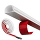 thumbnail image 1 of Cord Hider cuysfead de 118 pulgadas para TV de pared, color blanco, 1 of 7