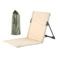 thumbnail image 2 of Silla de playa perfecl con respaldo y almohadilla plegable caqui, 2 of 8