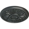 thumbnail image 3 of Ekena Millwork 18"OD x 1 3/4"P Edinburgh Ceiling Medallion (Fits Canopies up to 5 1/4"), Hand-Painted Pewter, 3 of 6