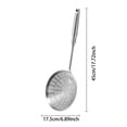 thumbnail image 3 of zhangmingg Stainless Steel Kitchen Strainer Slotted Spoon Utensil for Frying Pasta Soup and Food Filtering, 3 of 4