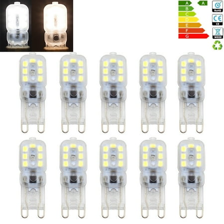 Indoor Lighting G9 Led Light Bulbs Dimmable G9 Bulb 5W 8W LED Bulbs Replace Energy Saving Bulb, 10 Pack 5W Warm White (Best Energy Saving Devices)