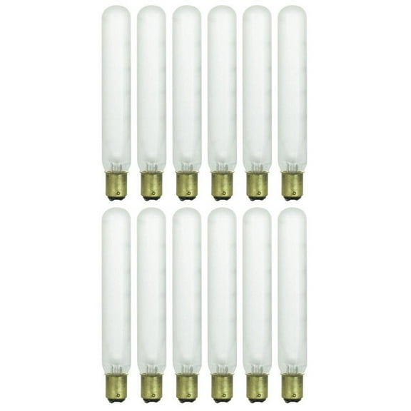 12 Qty. Halco 20W T6.5 FR DC 130V Halco T6.5FR20DC 20w 130v Incandescent Frost Lamp Bulb
