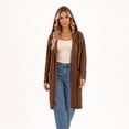 thumbnail image 4 of Edvintorg Winter Cardigan Sweaters for Women 2026 Knit Open Front Hooded Long Sweater Long Sleeve Cardigans with Pockets Plus Size, 4 of 7
