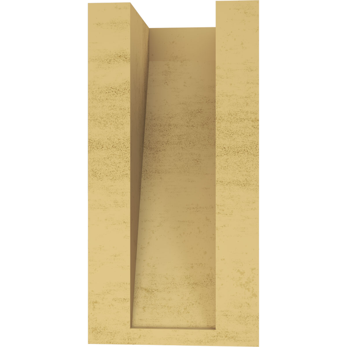 4"W x 4"D x 8"H Wide Concord Rough Cedar Woodgrain TimberThane Corbel, Primed Tan