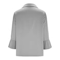 thumbnail image 6 of Womens Long Sleeve Yops 3/4 Sleeve Cowl Neck Satin Elegant Work Blouse Tops Summer Tops, 6 of 6