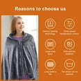 thumbnail image 2 of Wearable Heated Blanket, Portable USB Heated Blanket, Cordless Outdoor Throw Blanket, Heating USB For Outdoors, He 3 Blanket, 2 of 7