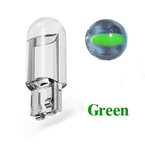 Luz indicadora de ancho LED para automóvil T10 W5W Canbus Glass COB 6000k Lámpara de lectura de cúpula Cuña de marcador Luz de matrícula Bombilla 168 194 192 CC 12 V Blanco Azul Rojo, verde