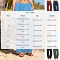 thumbnail image 5 of Cutuoiiu Women's Casual Wide Leg Pants Striped Cuff Detail Drawstring Elastic Waist with Pockets for Beach Vacation Daily Wear Gifts, 5 of 9