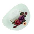 thumbnail image 1 of Sun Cap Wide Brim Colorful Flowers Temperament Adjustable Multicolor Floral Hat for Daily Wear, 1 of 10