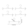 thumbnail image 3 of PEIBang 5 Pack Pants Hangers with Clips,Non-Slip Skirt Hangers,Adjustable Clips for Slacks,Jeans,Clothes,Pants, 3 of 8