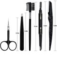 thumbnail image 5 of Juego de cejas, pinzas de acero inoxidable, caja de viaje para mujeres y hombres Feliz Sencillez, 5 of 5