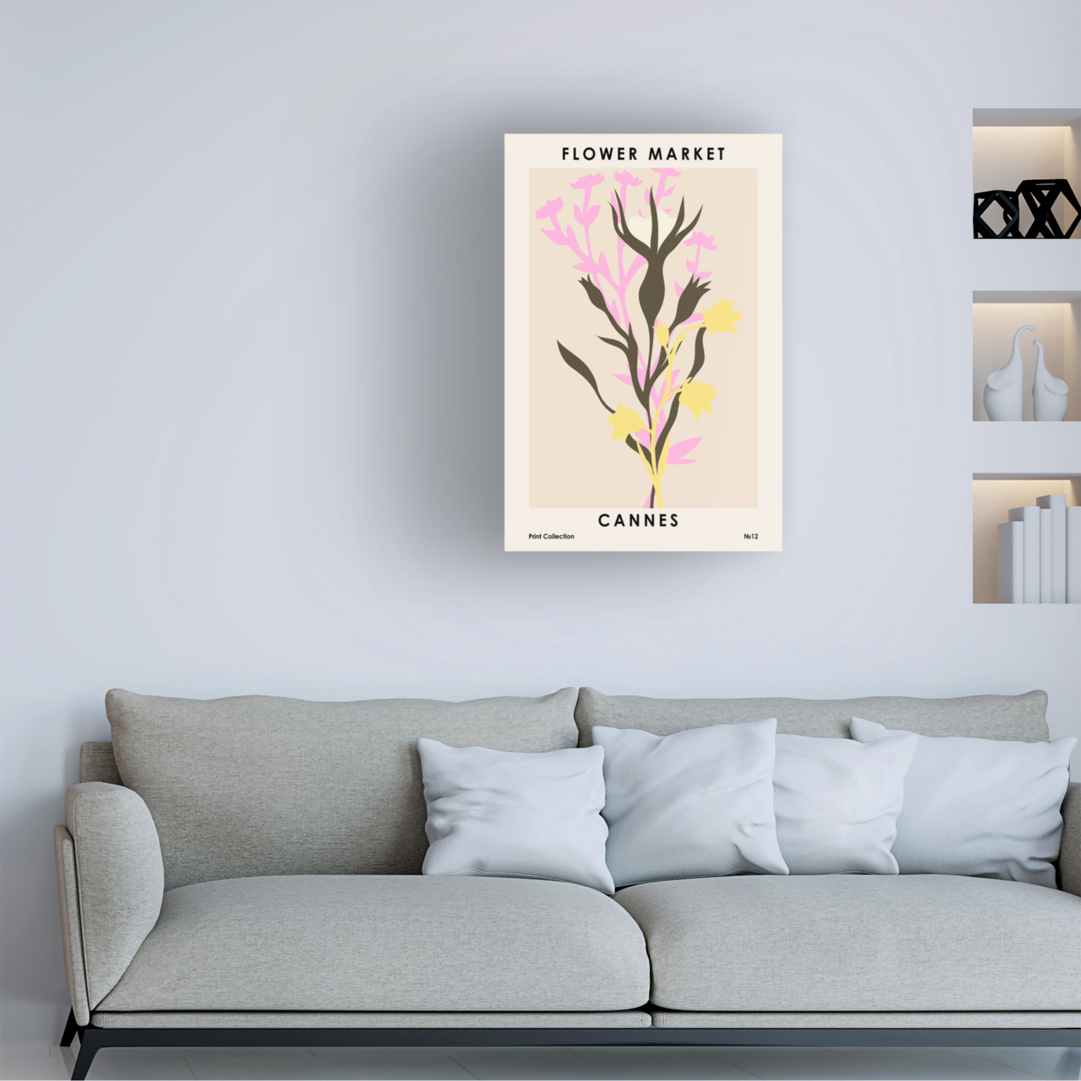 Trademark Fine Art NKTN Flower Market Cannes Canvas Wall Art