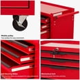 thumbnail image 4 of 7 Drawer Rolling Tool Chest Cabinet, Large Capacity Metal Tool Box with Wheels and Cylinder Locking, Storage Organizer Tool Cart for Garage, Warehouse, Work Shop, 4 of 8