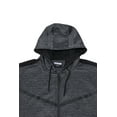thumbnail image 3 of CULTURA SPORT Men's Active Fashion Hooded Fleece Sport Sweater For Gym Workout and Running, Athletic Hoodie Zipper , Heather Charcoal/Black - Full Zipper, XX-Large, 3 of 5