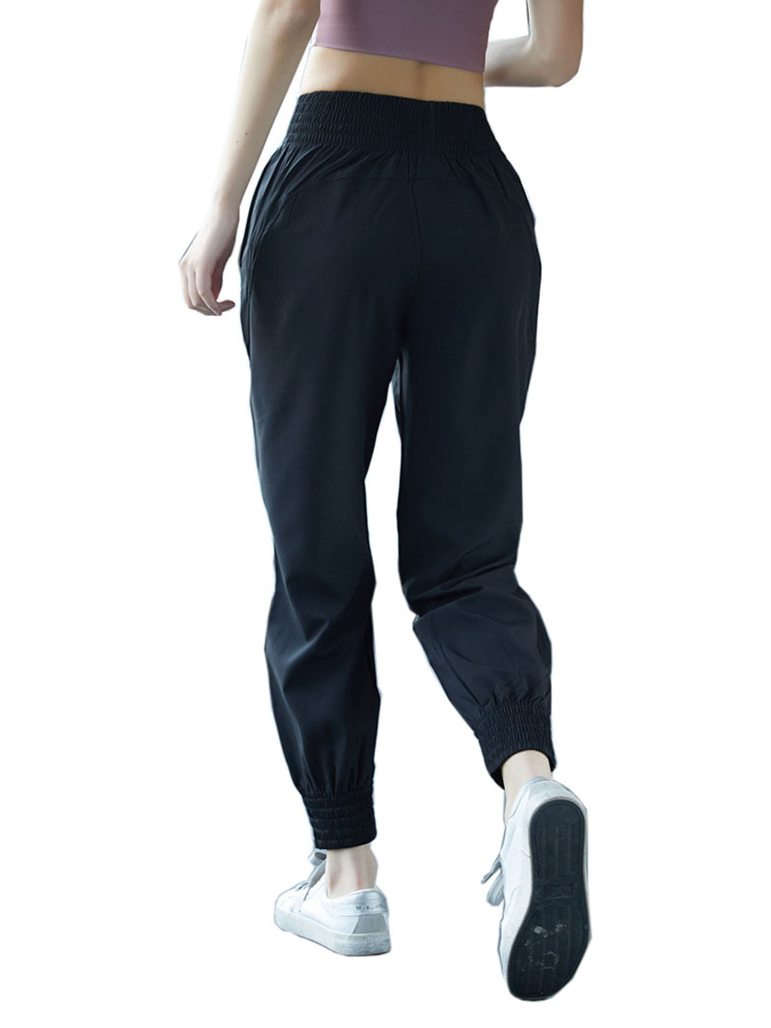 Ladies Fitness Sports Summer Long Pants Solid Stretchy Trouser Running Summer